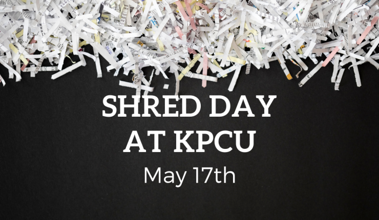 Shred Day Coming to KPCU