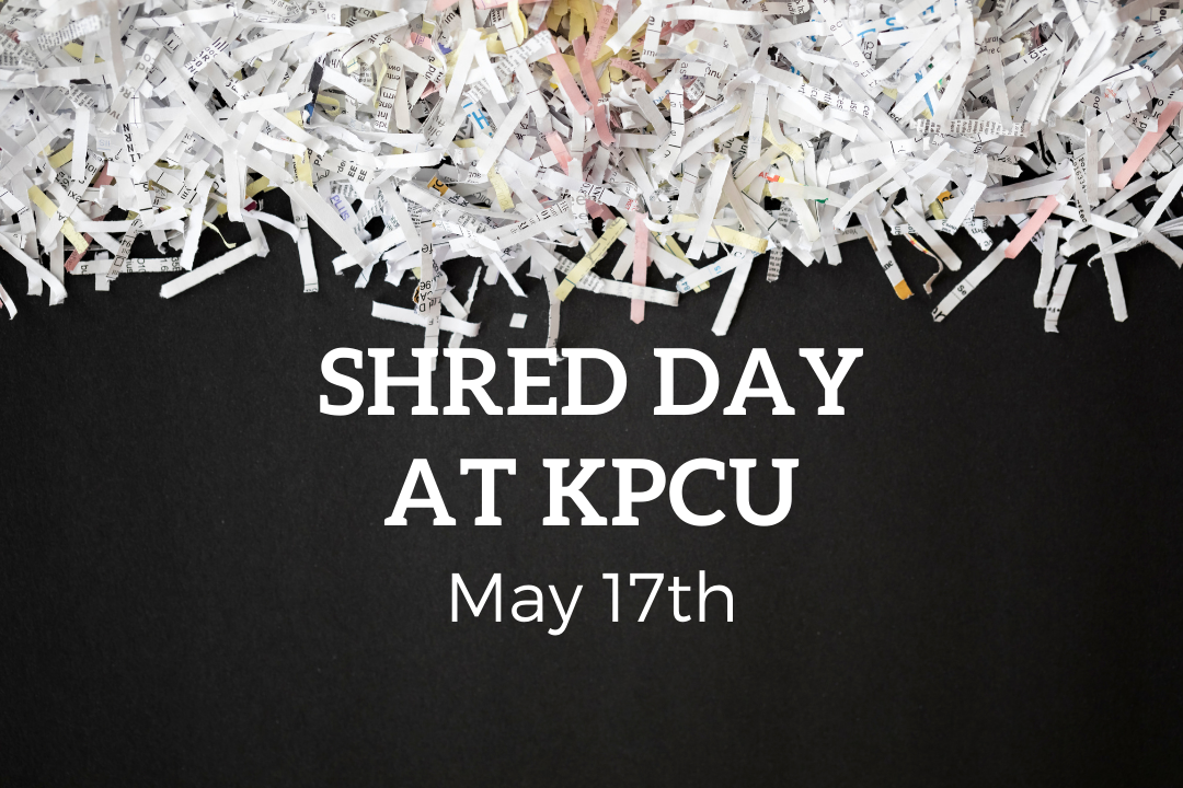 Shred Day Coming to KPCU